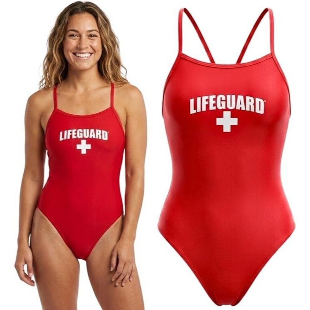 LifeGuard Officially Licensed Swimsuit for Women & Ladies, One Piece Swimming